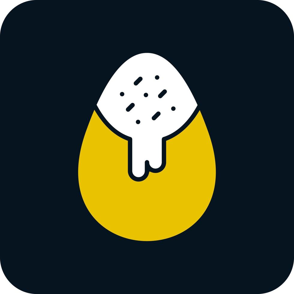 Chocolate Egg Vector Icon Design