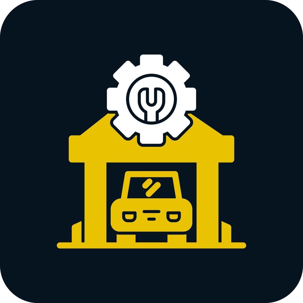 Mechanic Shop Vector Icon Design