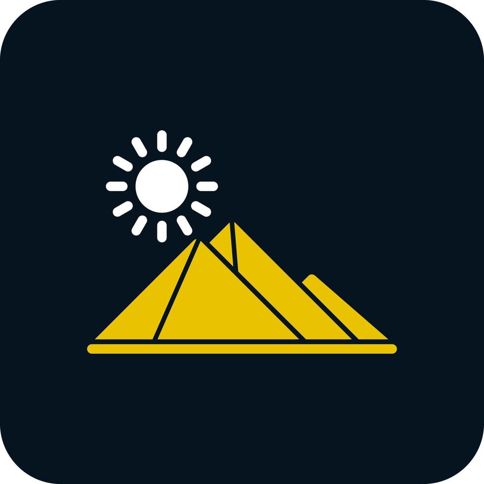 Egypt Pyramid Vector Icon Design