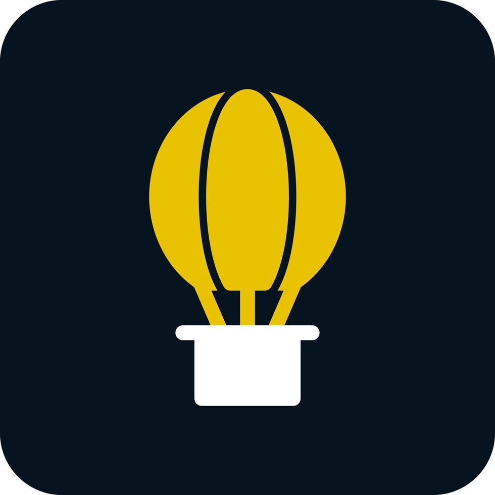 Hot Air Balloon Vector Icon Design