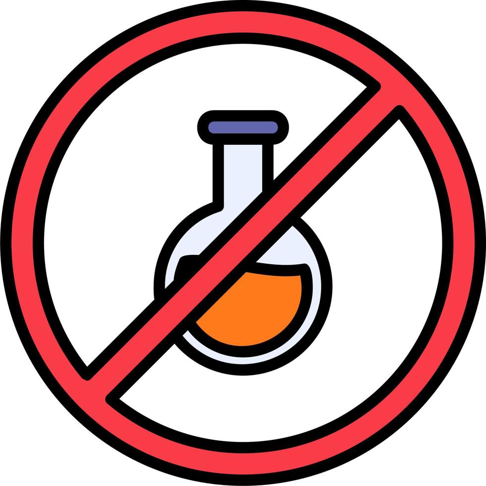 No Chemical Vector Icon