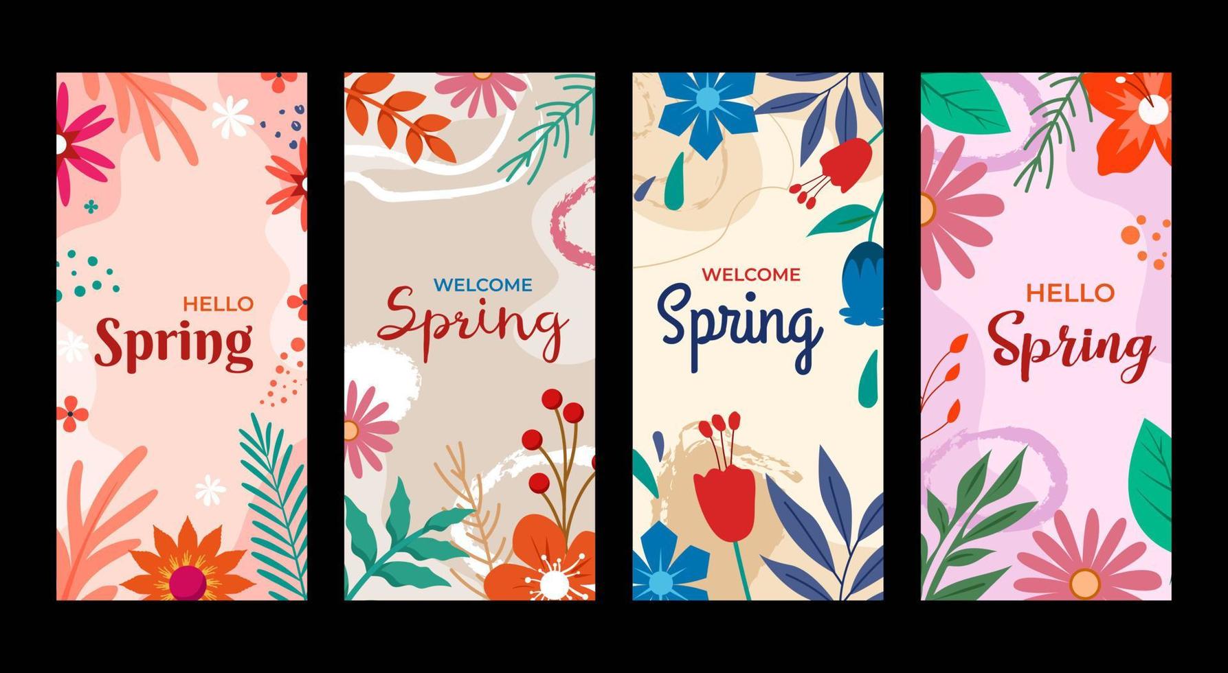 Spring Floral Banner vector