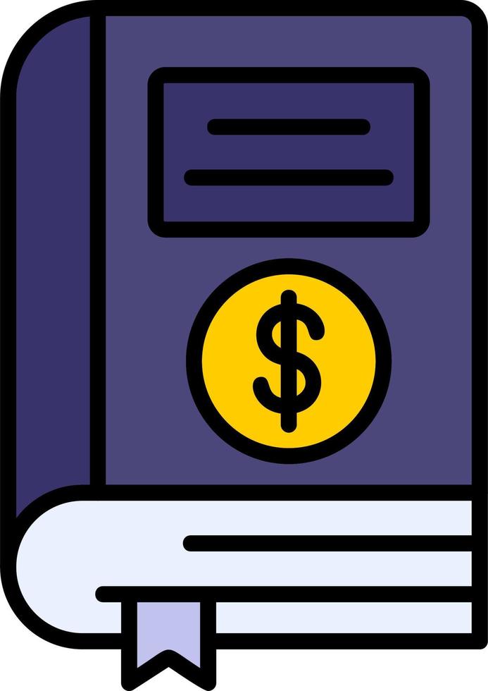 Financial Book Vector Icon