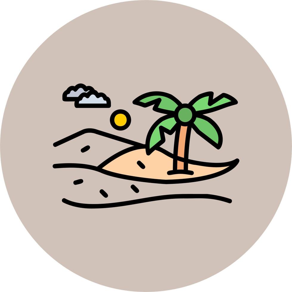 Beach Vector Icon