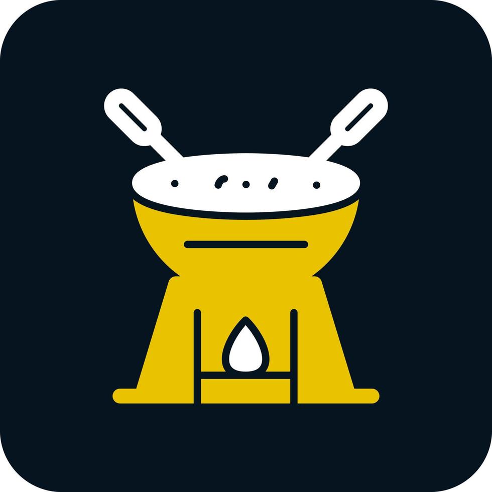 diseño de icono de vector de fondue