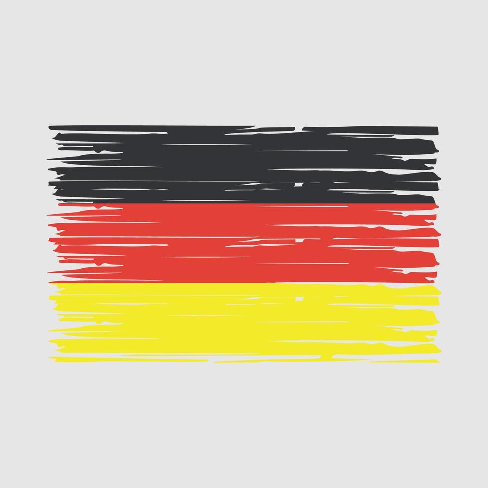 Germany Flag Brush Vector