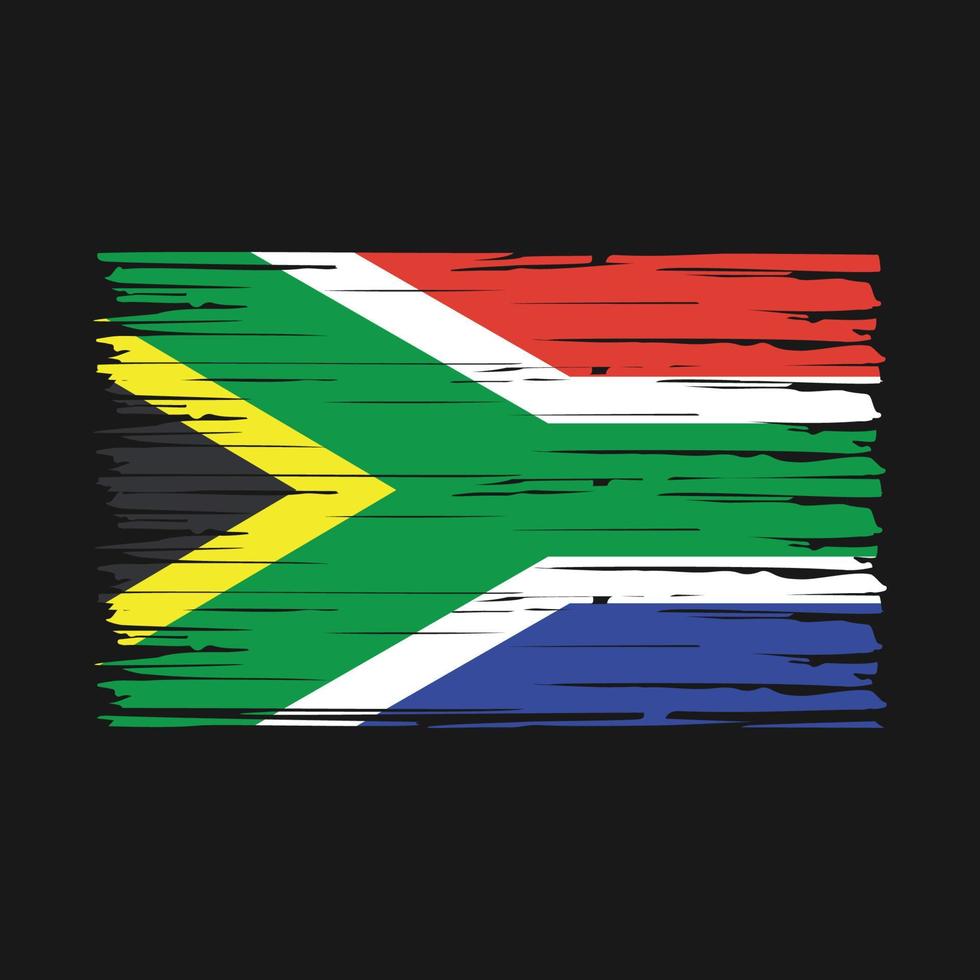 South Africa Flag Brush Vector