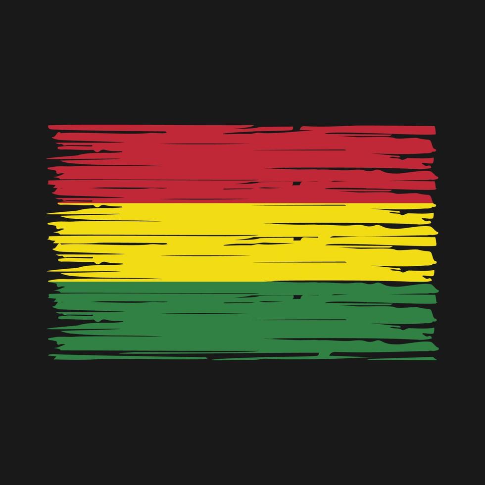Bolivia Flag Brush Vector