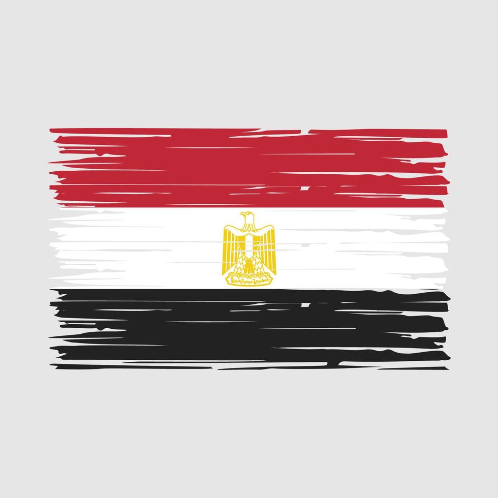 Egypt Flag Brush Vector