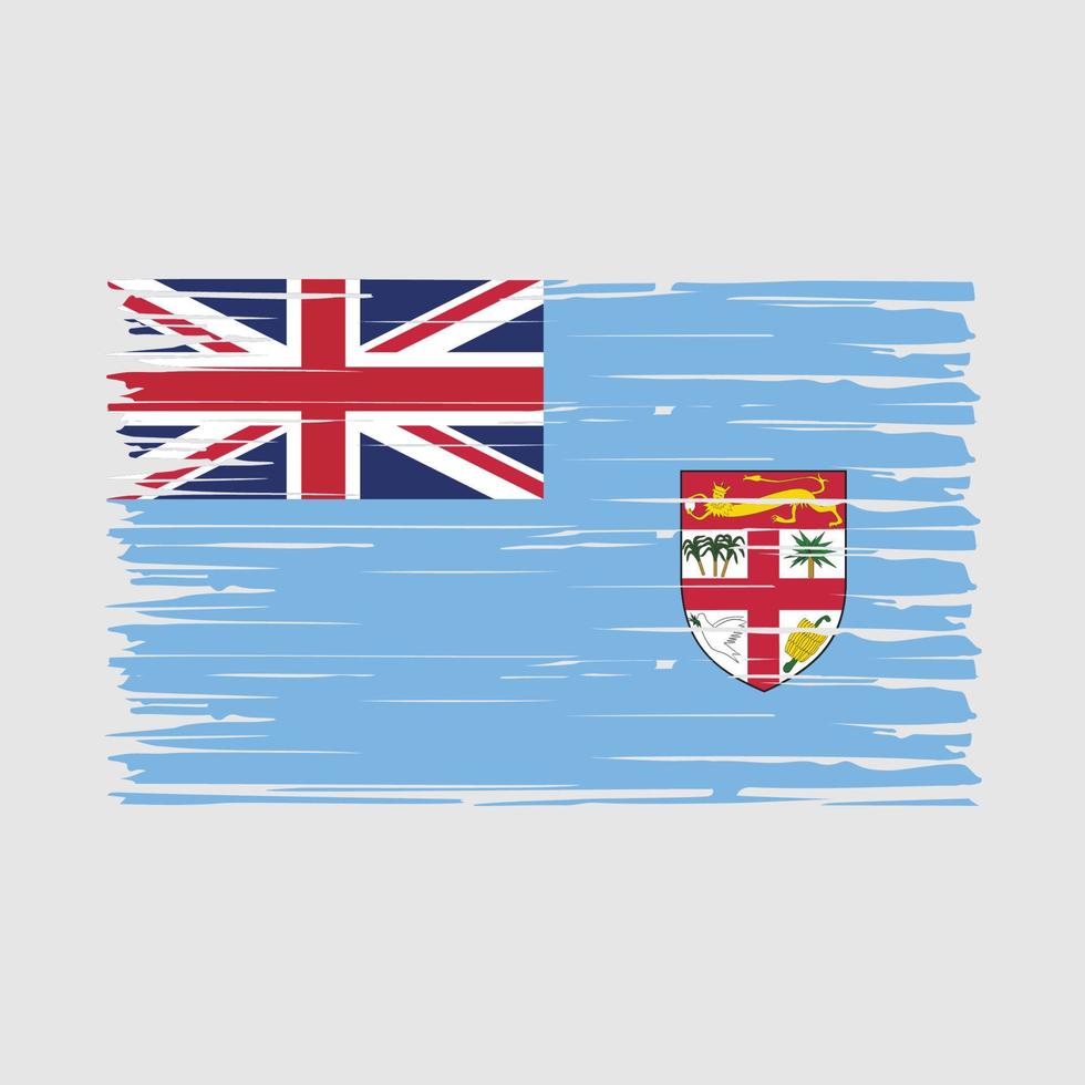 Fiji Flag Brush Vector