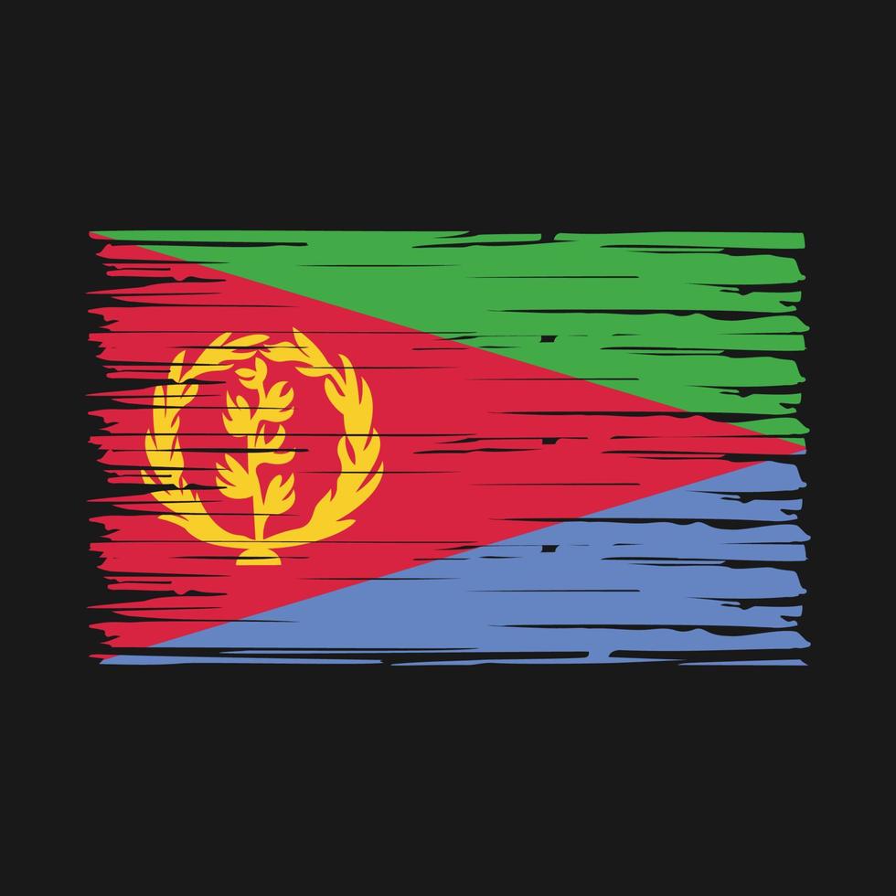 Eritrea Flag Brush Vector