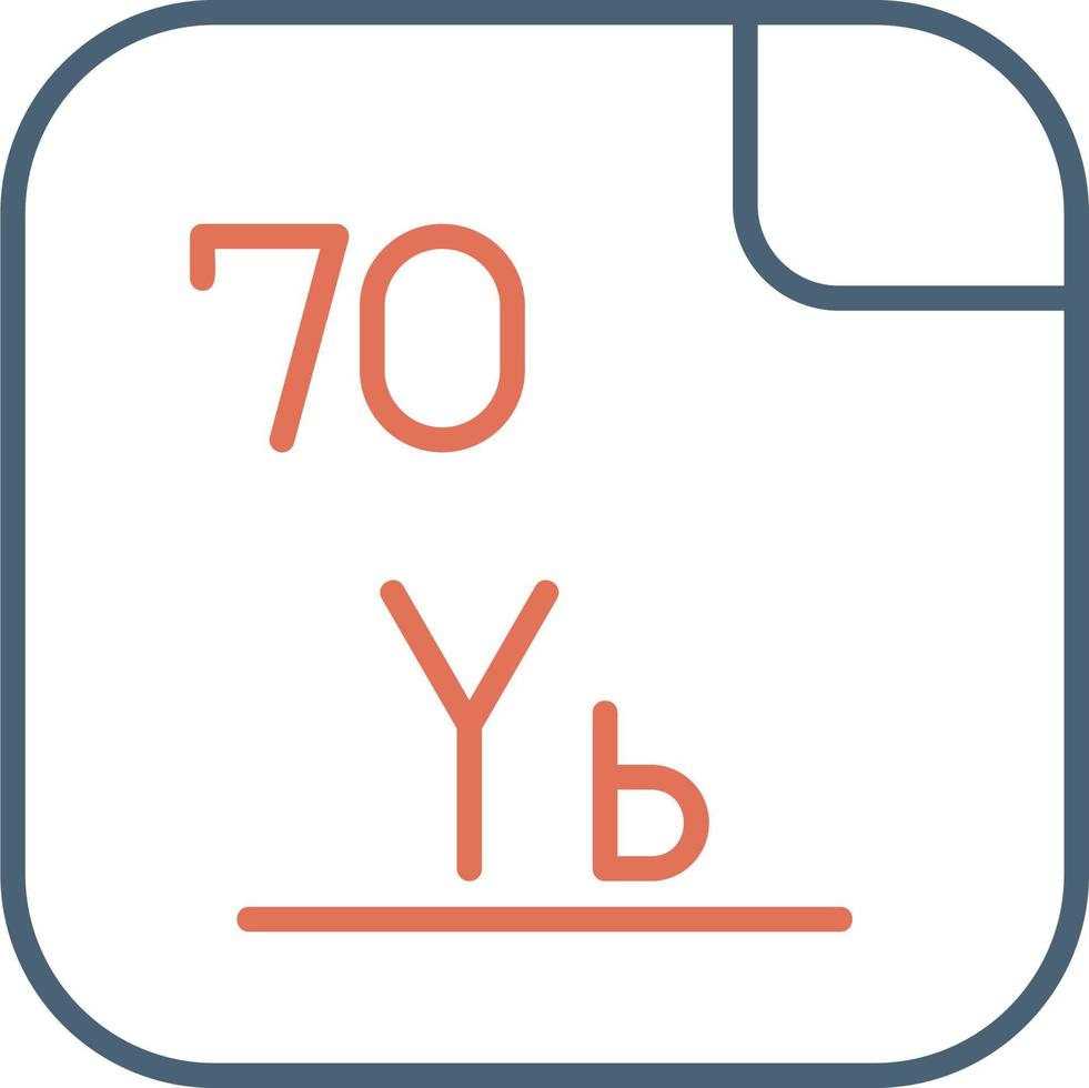 Ytterbium Vector Icon