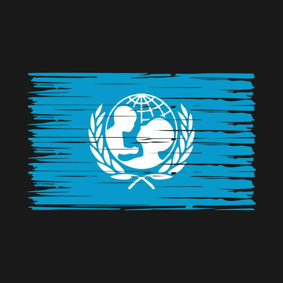 Unicef Flag Brush Vector