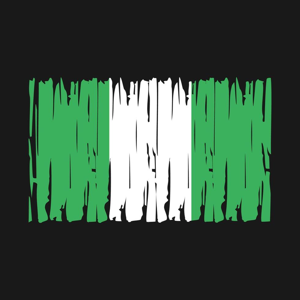 vector de bandera de nigeria