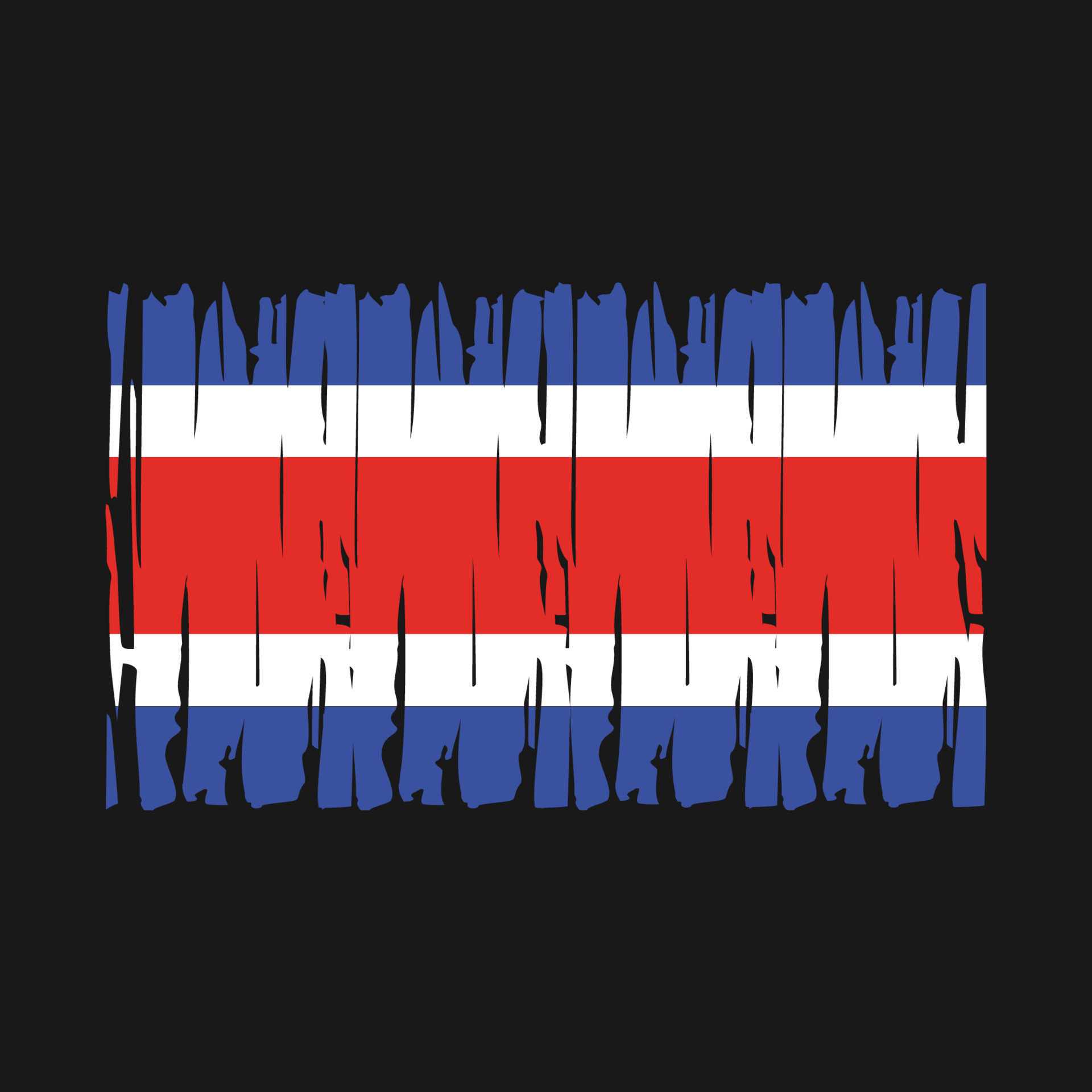 Costa Rica Flag Vector 20356090 Vector Art at Vecteezy