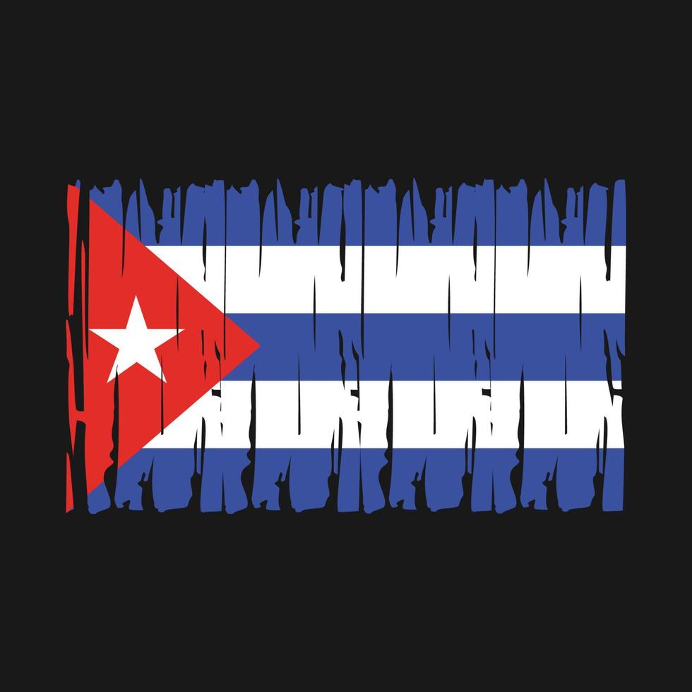 vector de bandera de cuba