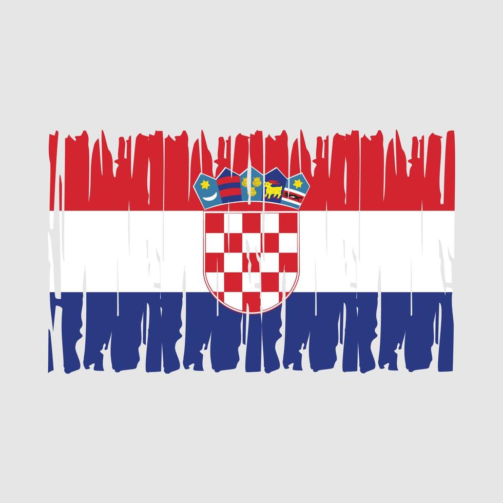 vector de bandera de croacia