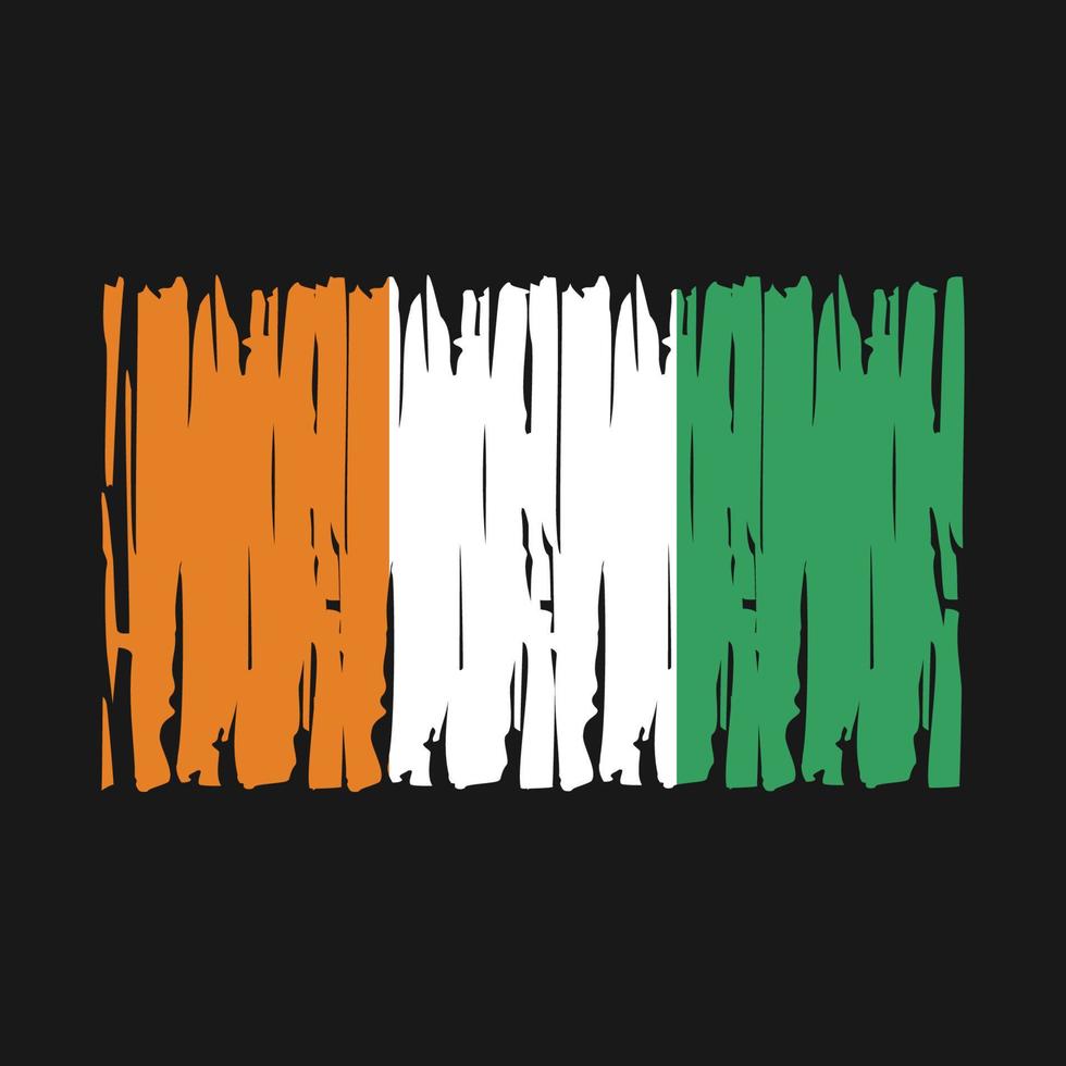 Ivory Coast Flag Vector