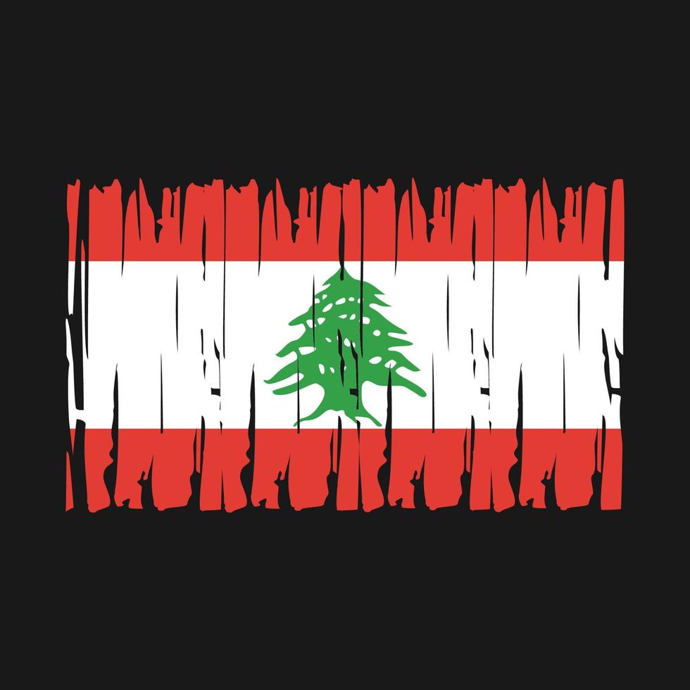 Lebanon Flag Vector