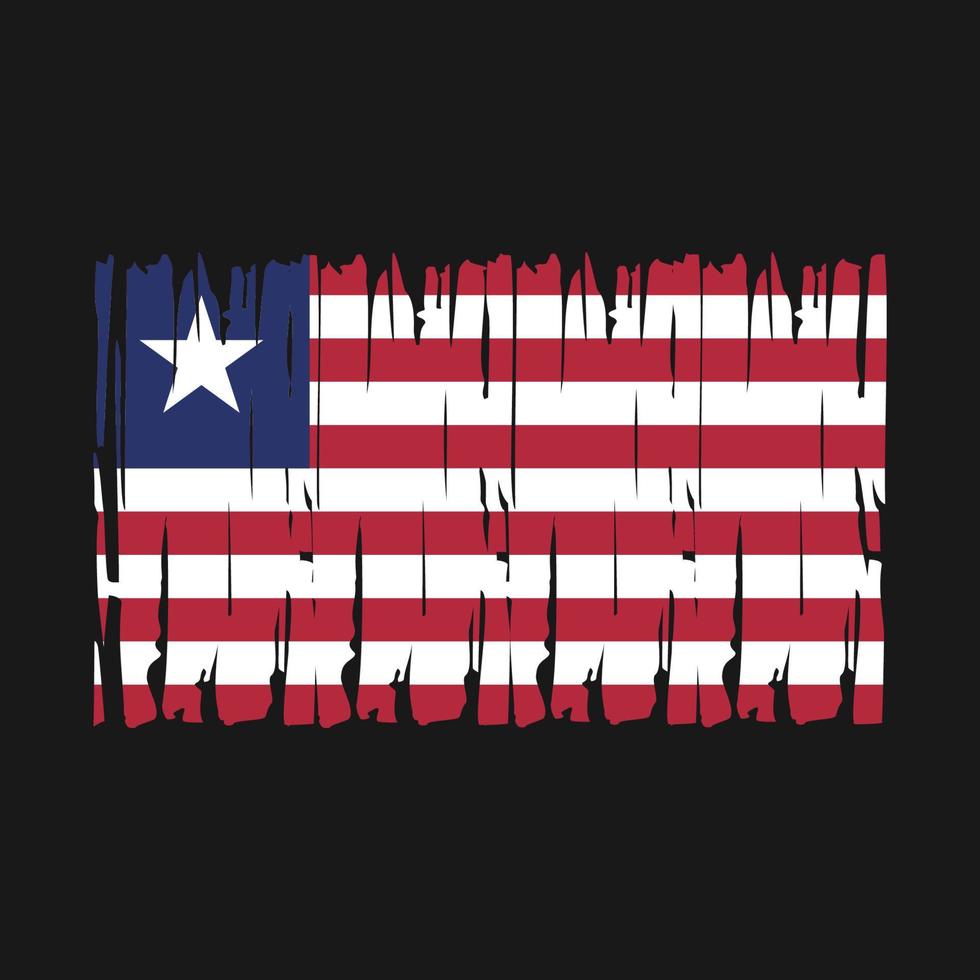 vector de bandera de liberia