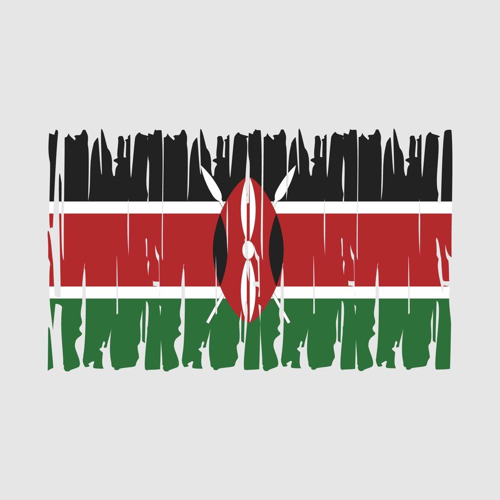 vector de bandera de kenia