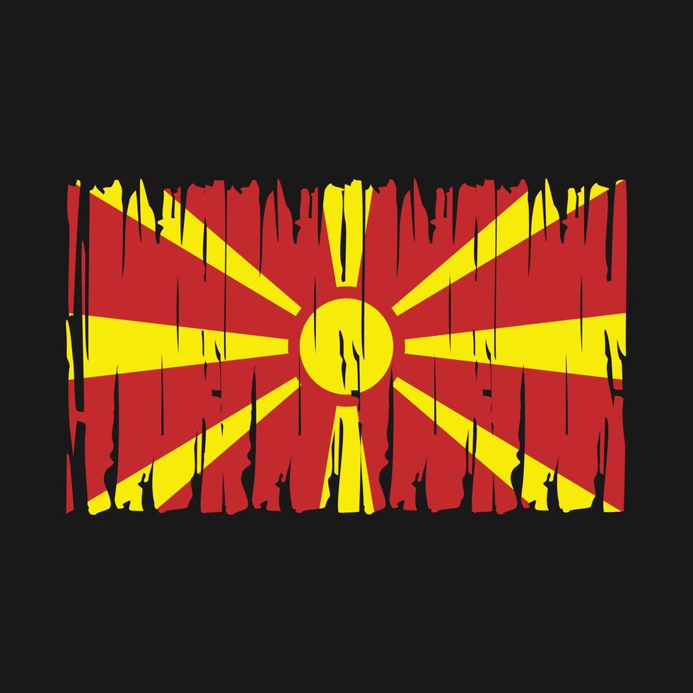 North Macedonia Flag Vector