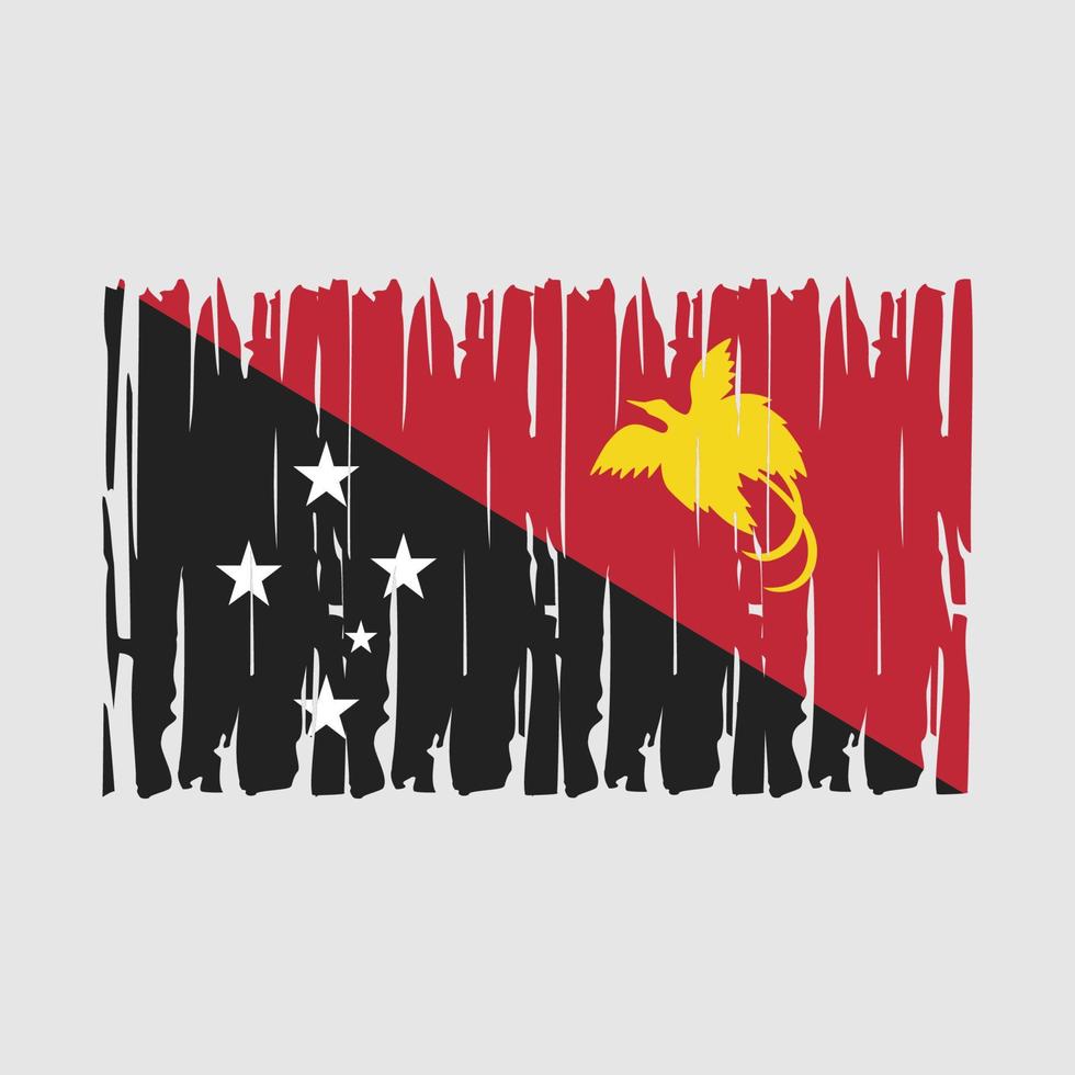 Papua Flag Vector