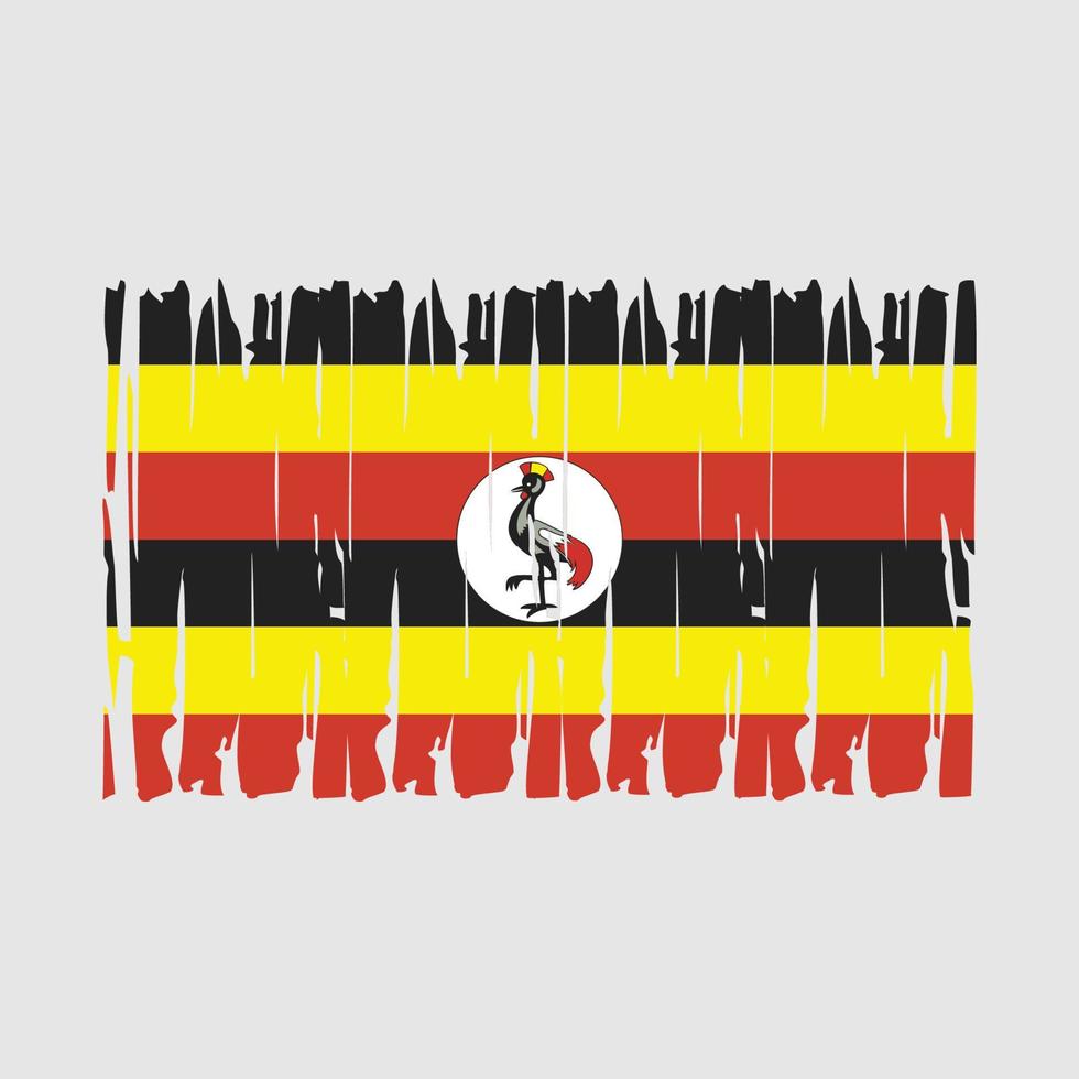 Uganda Flag Vector