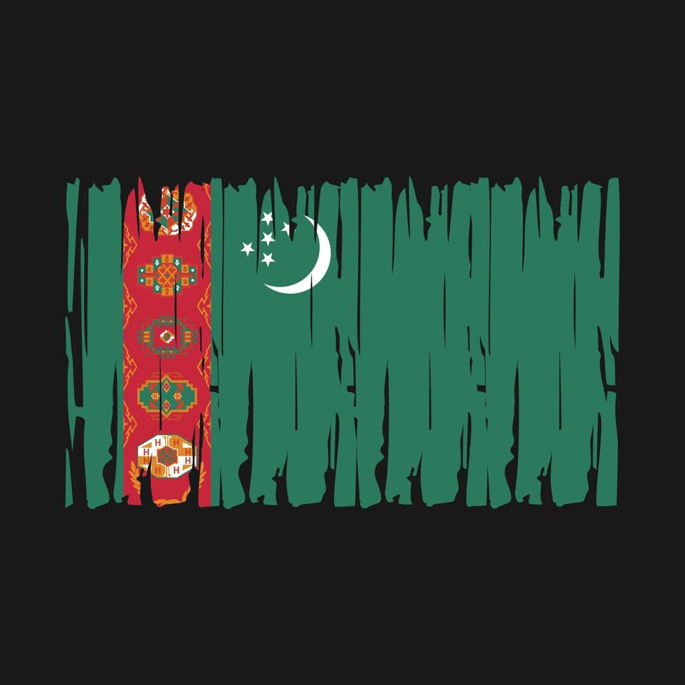 Turkmenistan Flag Vector