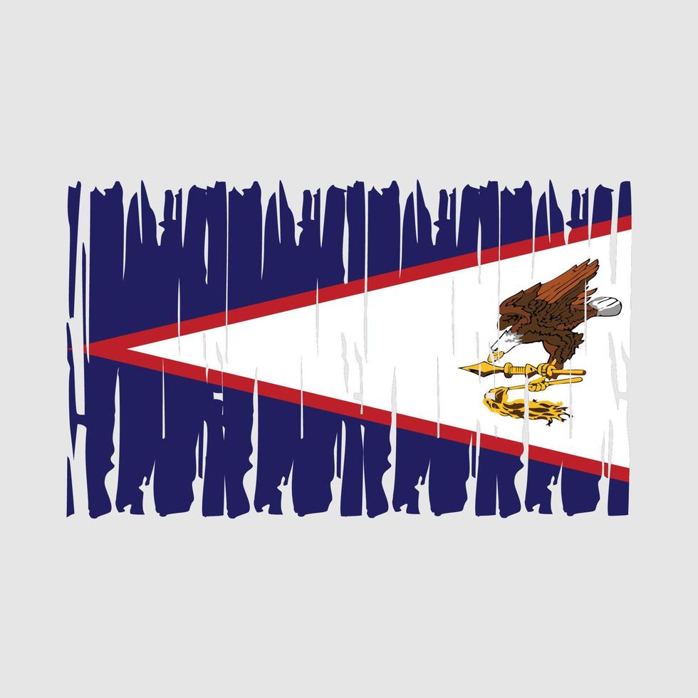 vector de bandera de samoa americana