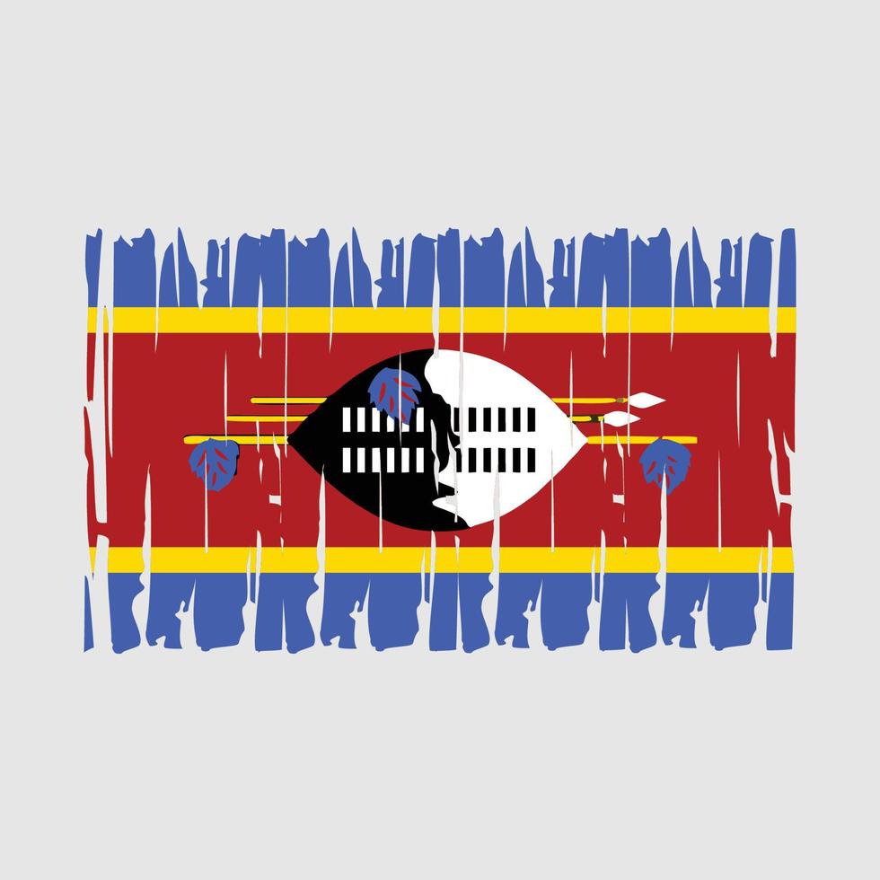 Swaziland Flag Vector