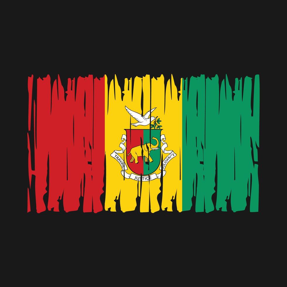 Guinea Flag Vector