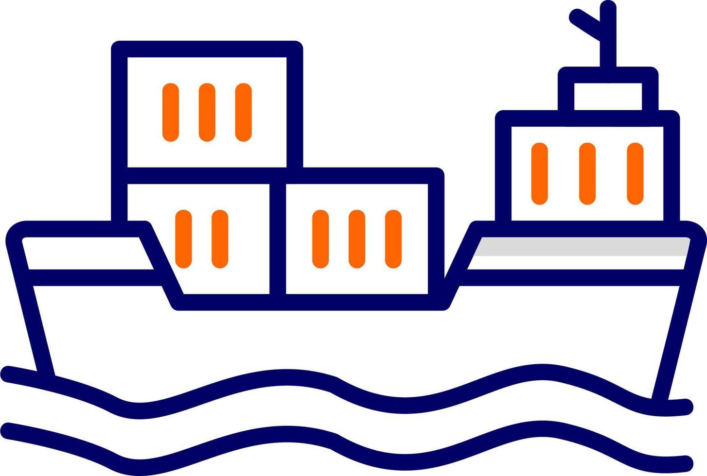 Cargo Ship Vector Icon