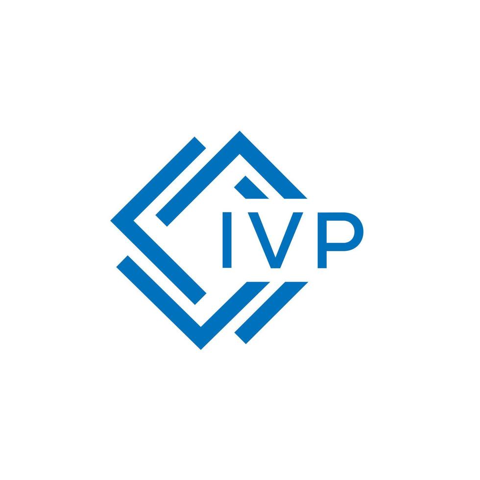 IVP letter logo design on white background. IVP creative circle letter logo concept. IVP letter design. vector