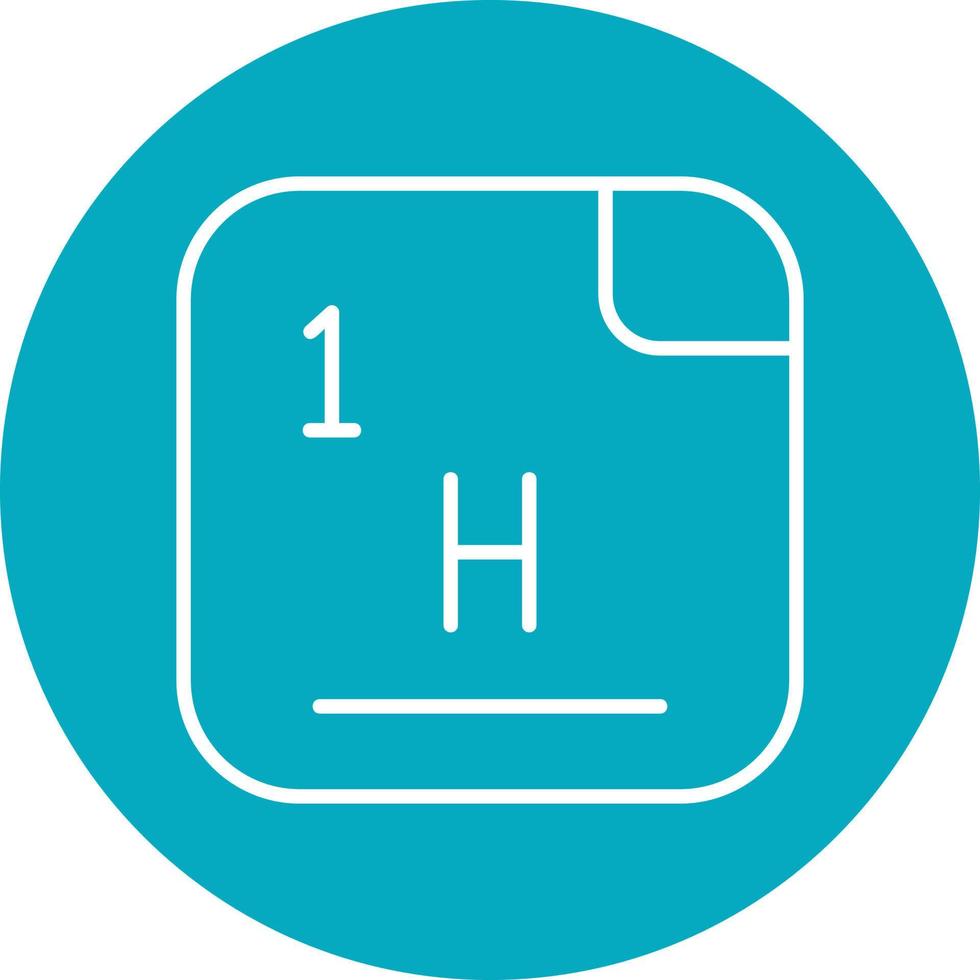 Hydrogen Vector Icon
