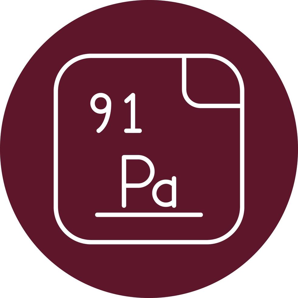 Protactinium Vector Icon