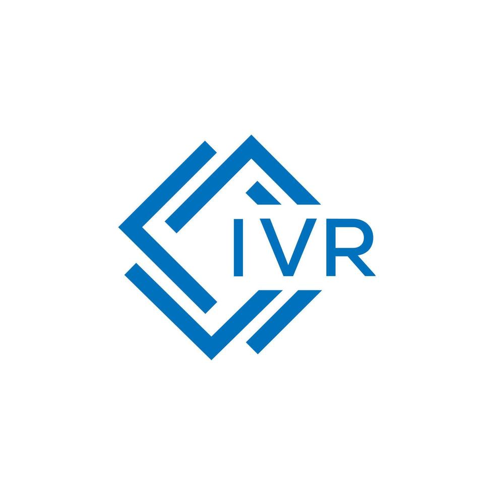 ivr letra logo diseño en blanco antecedentes. ivr creativo circulo letra logo concepto. ivr letra diseño. vector