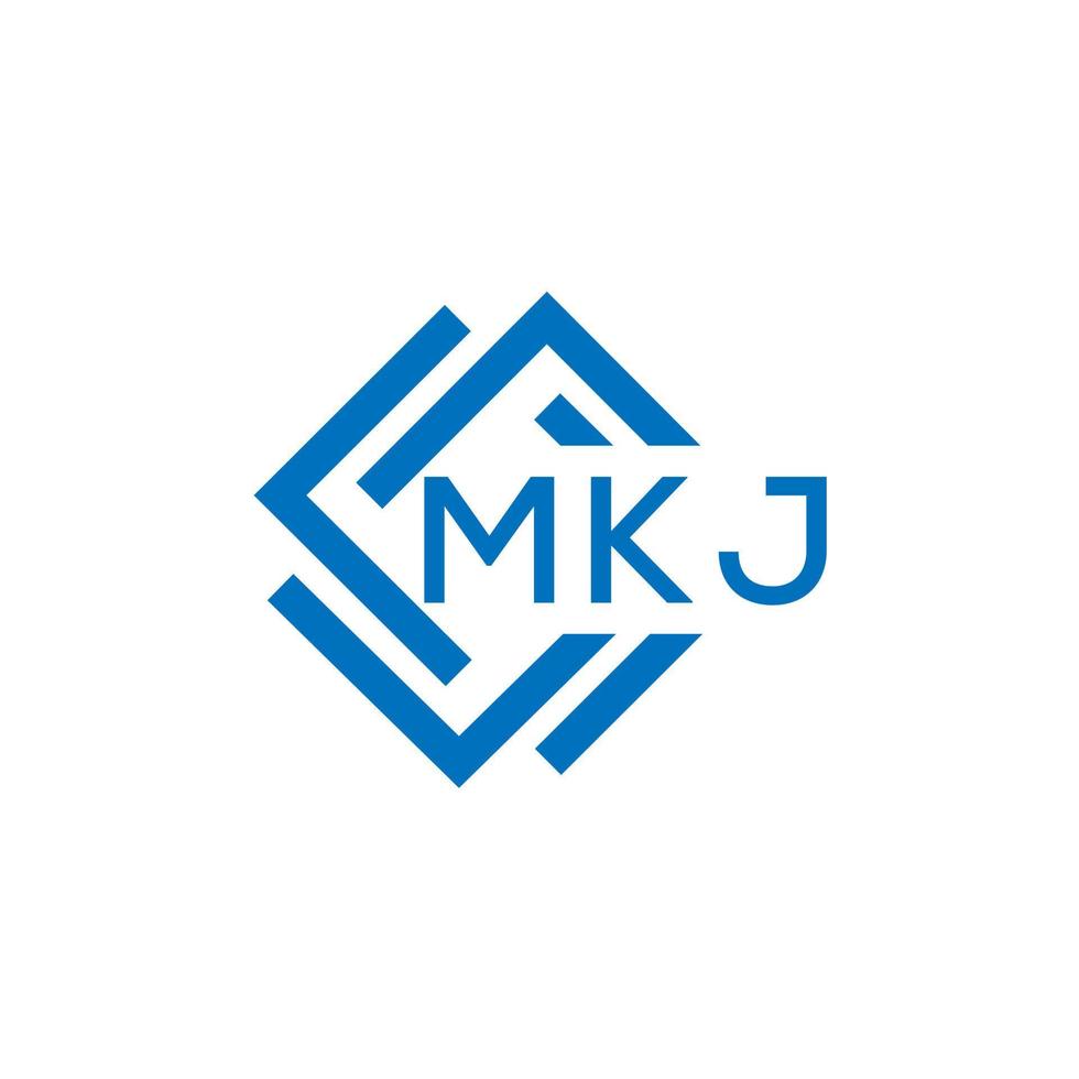 mkj letra logo diseño en blanco antecedentes. mkj creativo circulo letra logo concepto. mkj letra diseño. vector