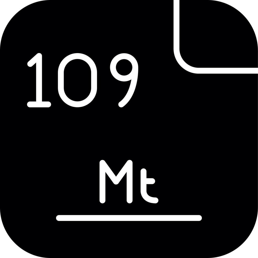 Meitnerium Vector Icon