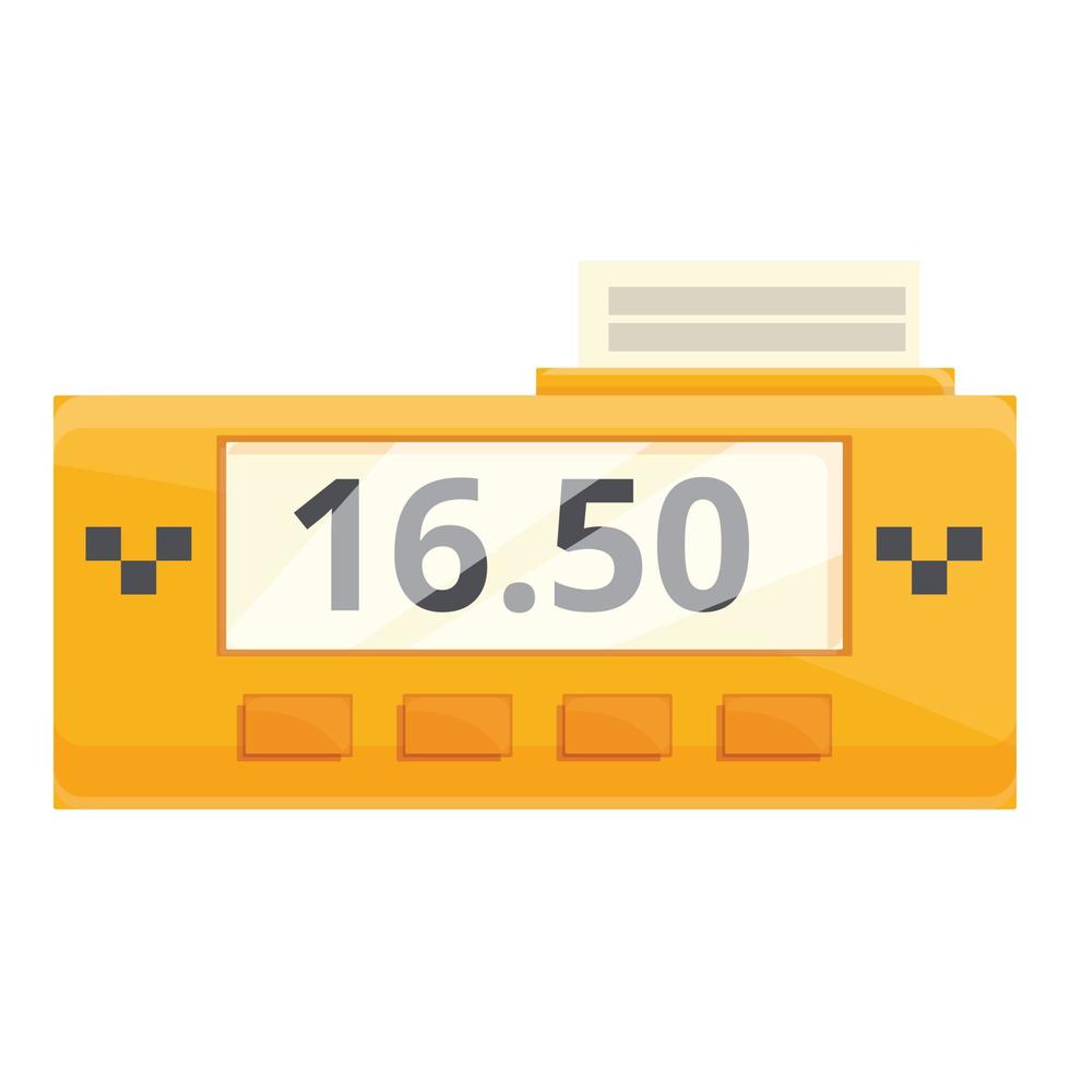 Taximeter icon cartoon vector. Car taxi vector