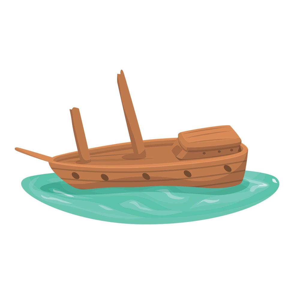 Sea shipwreck icon cartoon vector. Old ship 20356959 Vector Art at Vecteezy