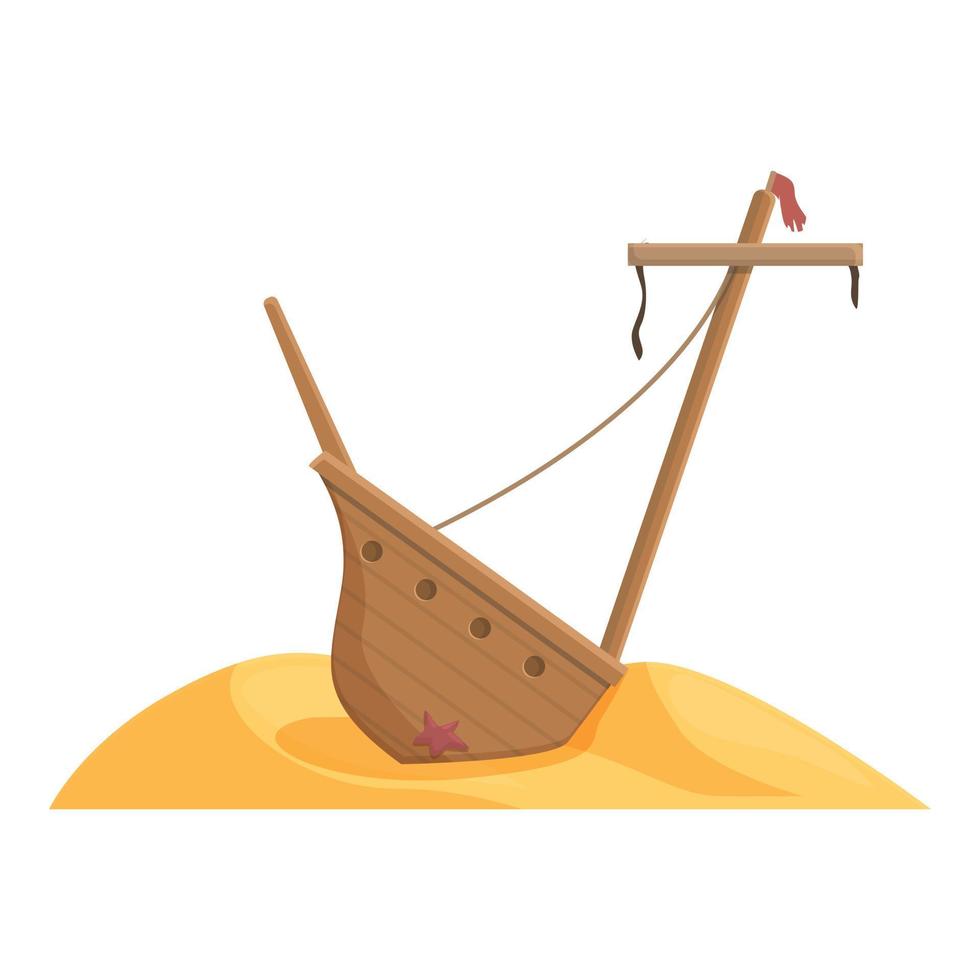 Sea shipwreck icon cartoon vector. Old ship 20356959 Vector Art at Vecteezy