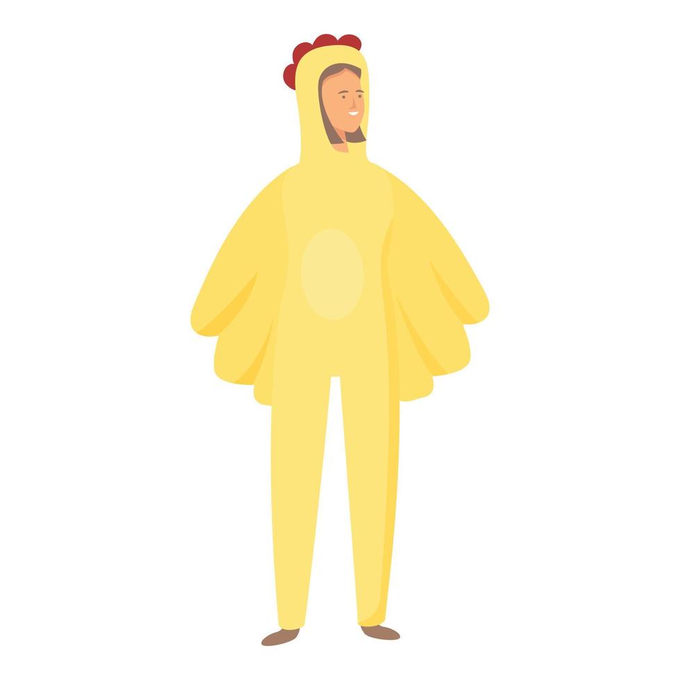 Rooster halloween animal costume icon cartoon vector. Cute character vector