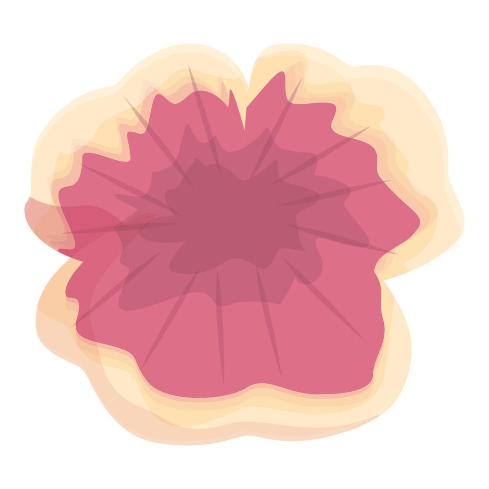 rosado flor icono dibujos animados vector. floral primavera vector