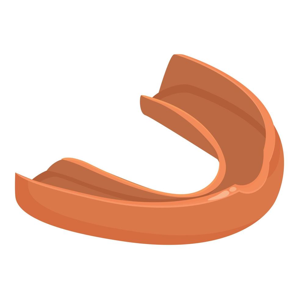 Mouthguard protector icon cartoon vector. Teeth guard vector