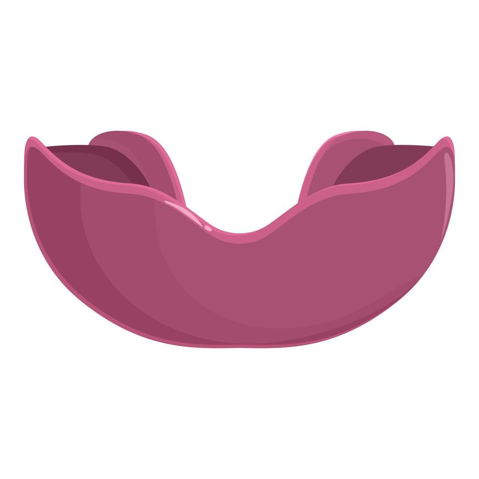 Mouth guard icon cartoon vector. Dental sport vector