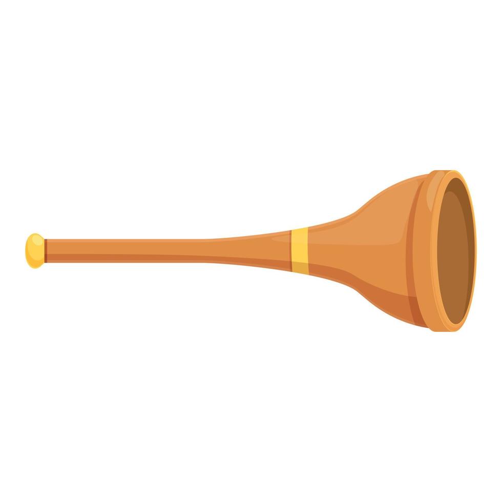 sonido vuvuzela icono dibujos animados vector. fútbol cuerno vector