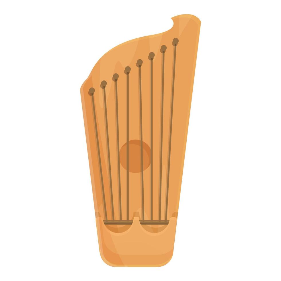 tradicional kantele icono dibujos animados vector. música gusli vector