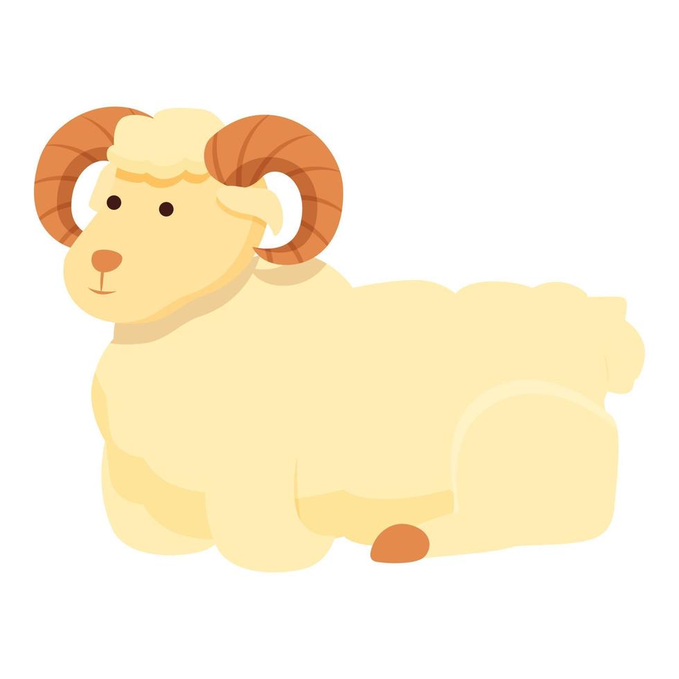Ram stay icon cartoon vector. Goat animal vector