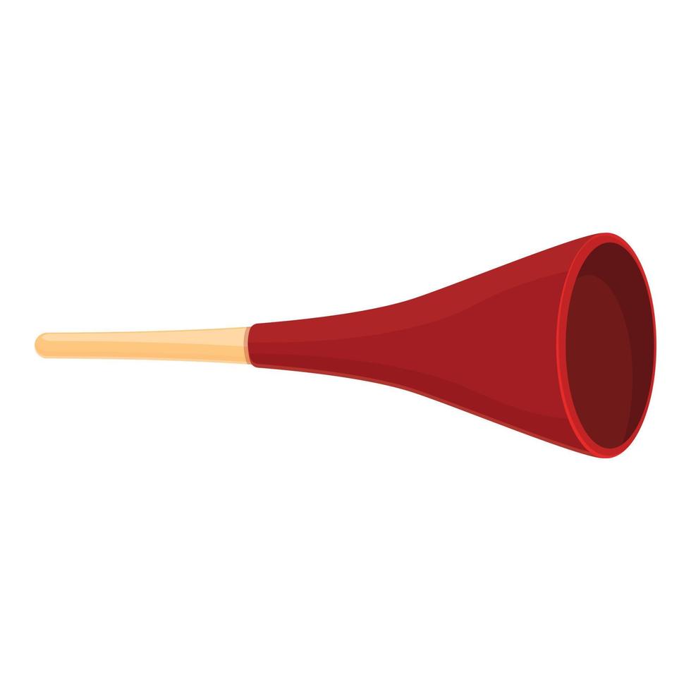 vuvuzela diseño icono dibujos animados vector. fútbol cuerno vector